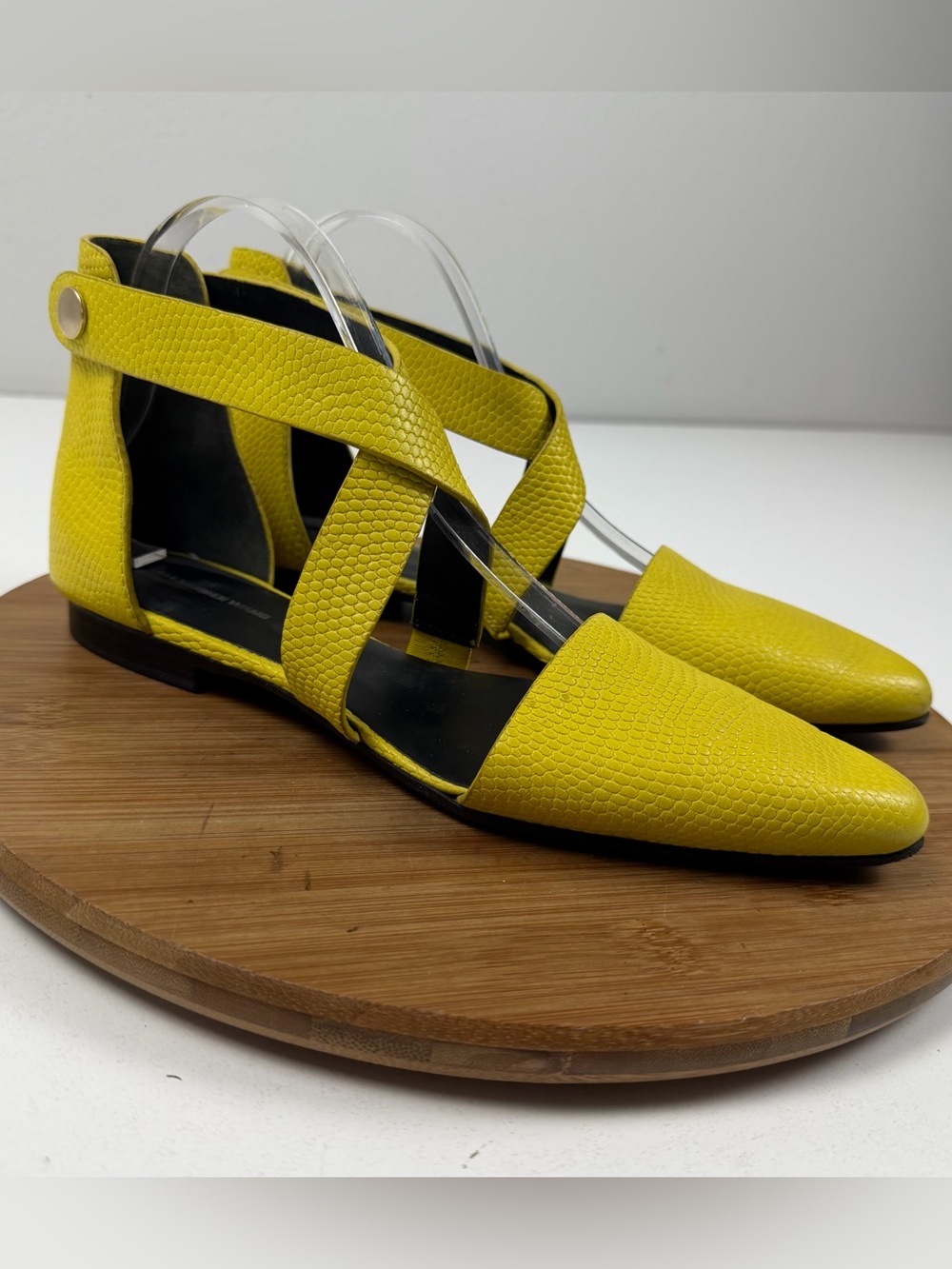 Alexander Wang Tabea Cross Strap Flat Sandals